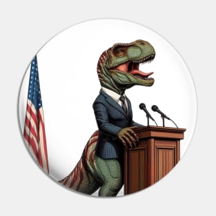 Vote Dinosaur! Pin