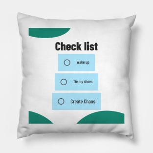 what to do check list Pillow