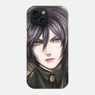 Black Hair Emo Anime Boy Phone Case