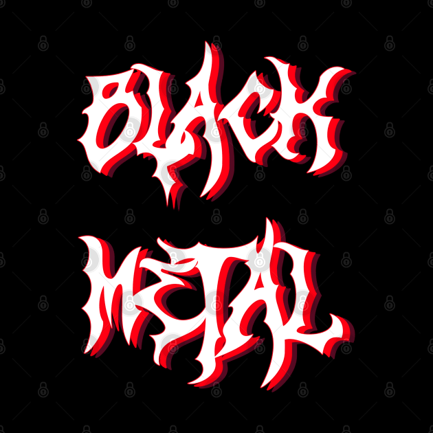 Black Metal Simple Design by World upside down