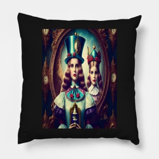 Steampunk Alice Pillow