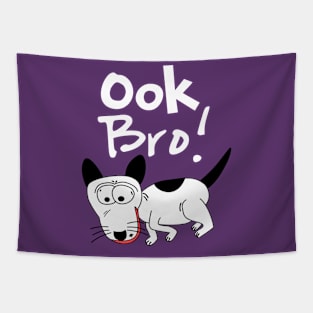 The Silly Dog Says Ook Bro About Sneakers (Style 1) Tapestry