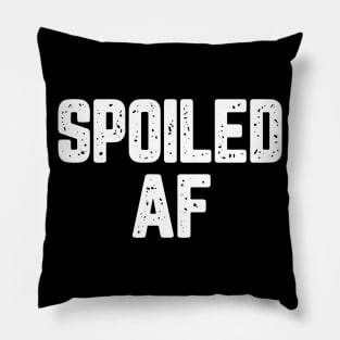 Spoiled AF Broke AF Couple Matching Pillow