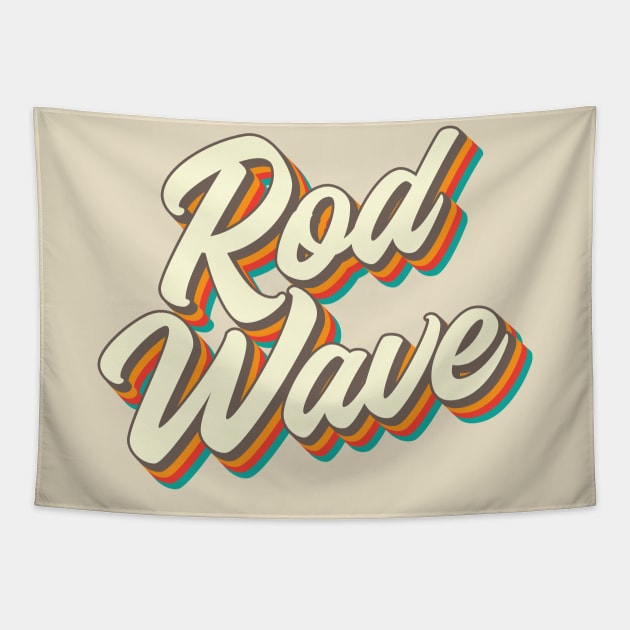 Rod Wave Retro Tapestry by graphictone