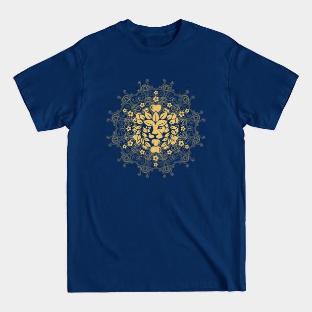 lion head golden mandala - Tshrits - T-Shirt lion head golden mandala - Tshrits - T-Shirt