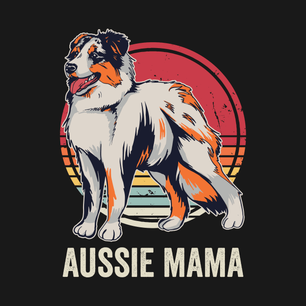 Australian Shepherd Dog Mom by Visual Vibes