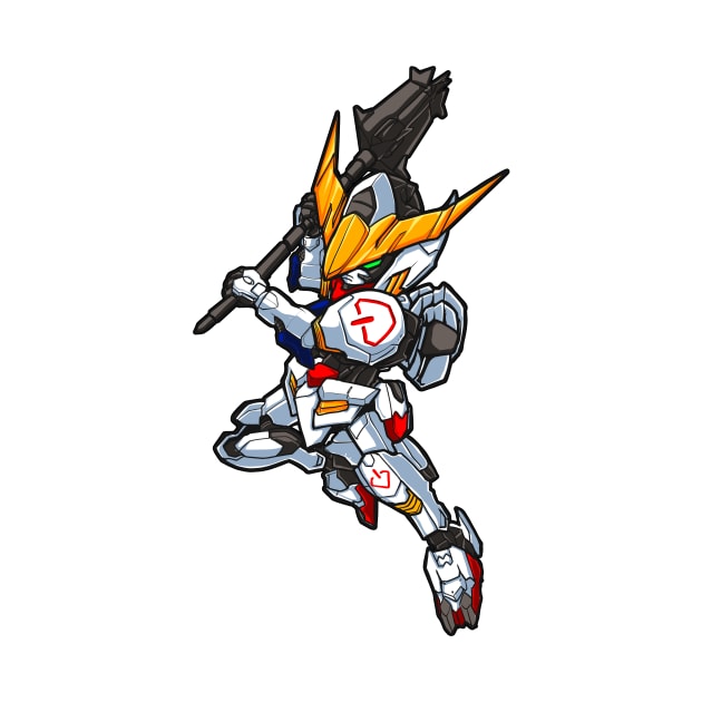 SD Gundam Barbatos by WahyudiArtwork