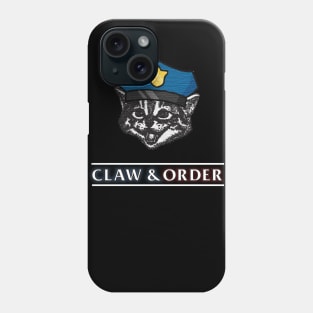 Law and order Cat Phone Case