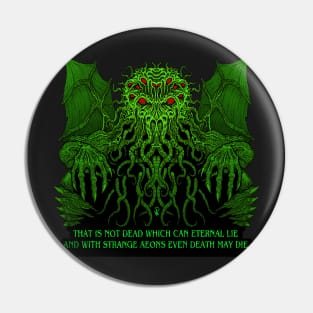 Green Cthulhu Pin