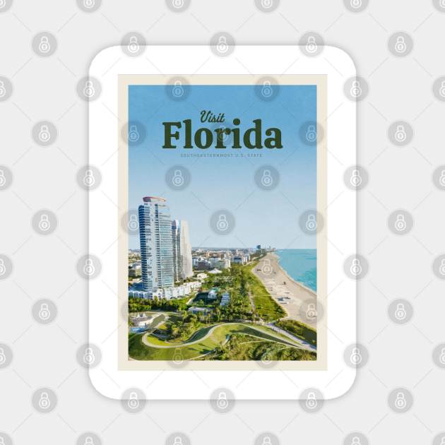 Visit Florida Magnet by Mercury Club