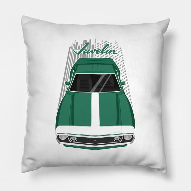 AMC Javelin AMX - Fairway Green Pillow by V8social