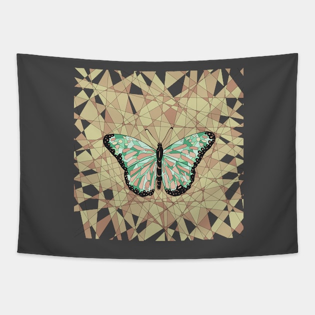 Butterfly free warm Tapestry by paintchips