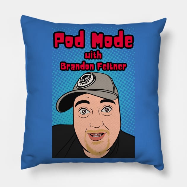 Pod Mode Long Logo Pillow by MODEPOD