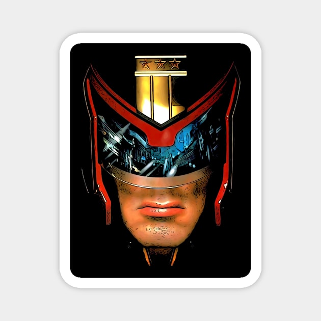 Judge dredd Magnet by WordFandom