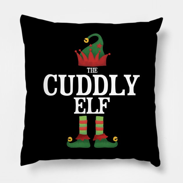 Cuddly Elf Matching Family Group Christmas Party Pajamas Pillow by uglygiftideas