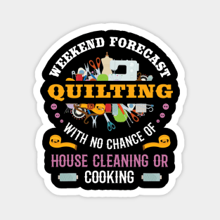 Funny Quilting Sewing Quilt Gift For Quilter Magnet