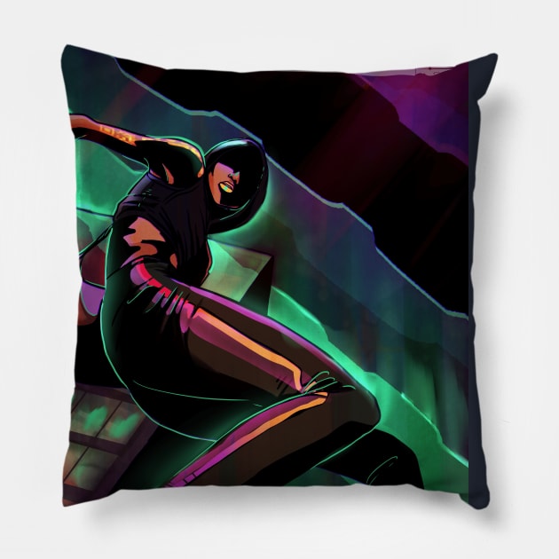 The Courier Hybrid Fiction Cover Pillow by HybridFiction