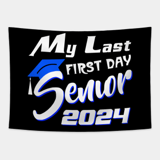 My Last First Day Senior 2024 Back To School Tapestry