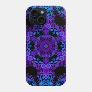 Dot Mandala Flower Blue and Purple Phone Case