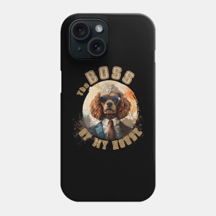 Poodle Dog - The Boss of my house Phone Case