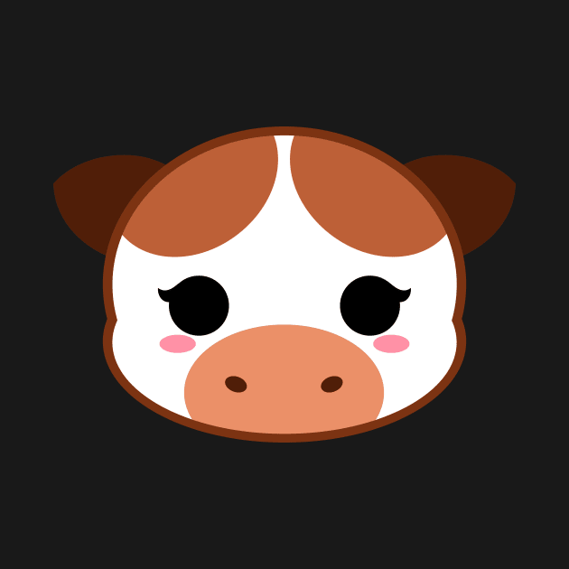 Cute Chocolate Milk Cow by alien3287