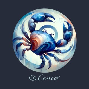 Oceanic Cancer Zodiac Sign T-Shirt