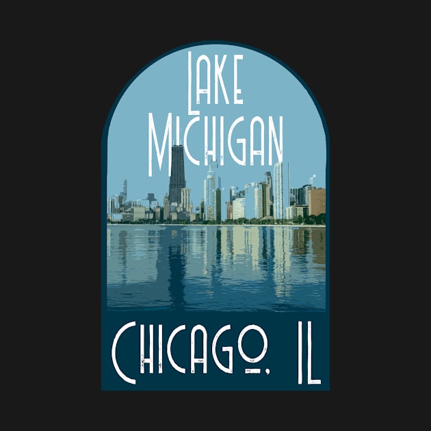 Lake Michigan Chicago Decal by zsonn