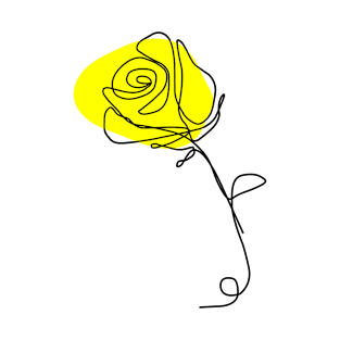 Yellow Rose flower T-Shirt