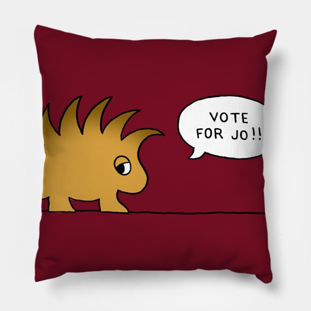 VOTE FOR JO COMIC Pillow by FlySquareWare