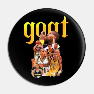 Reggie Miller 'Goat' Signature Shirt Pin