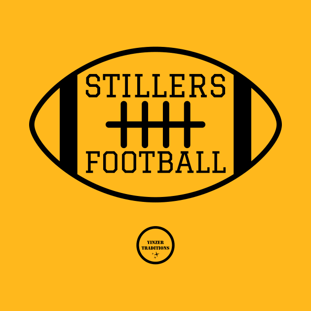 Stillers Football Black by YinzerTraditions