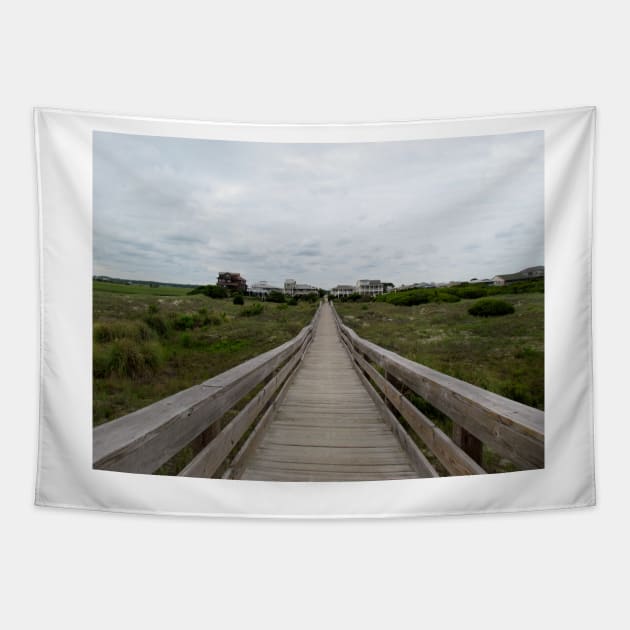 A Long Walk To The Beach Tapestry by Cynthia48