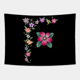 flower tendril, blooming, bloom, bunch of flowers Tapestry