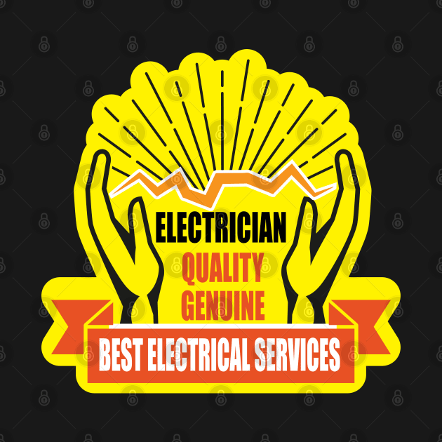 Genuine Quality Best Electrician Sticker Design for Electricians and Electrical workers by ArtoBagsPlus