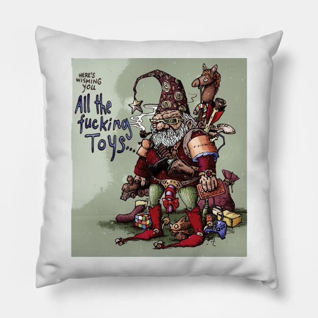 3-D Christmas Shirt Pillow by Froobius