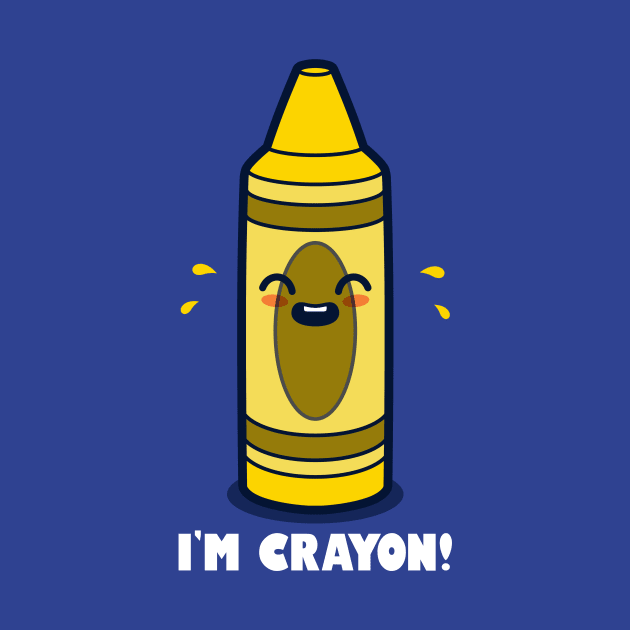 Funny Cute Kawaii Crying Crayon Cartoon by Originals By Boggs