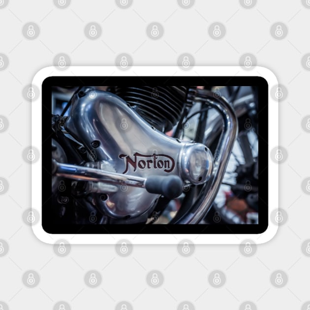 Norton engine casing (colour) Magnet by Silver Linings