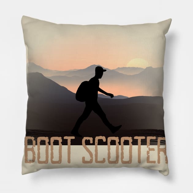 A Hiker is a Boot Scooter Pillow by numpdog