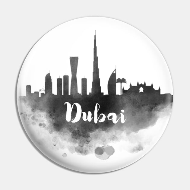 Dubai watercolor Pin by kursatunsal