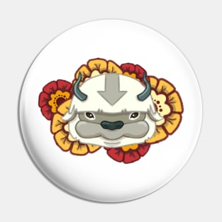 Appa with Flowers Pin