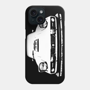 Saab Sonett III 1970s classic car monoblock white Phone Case