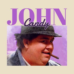 John Candy - purple vintage T-Shirt