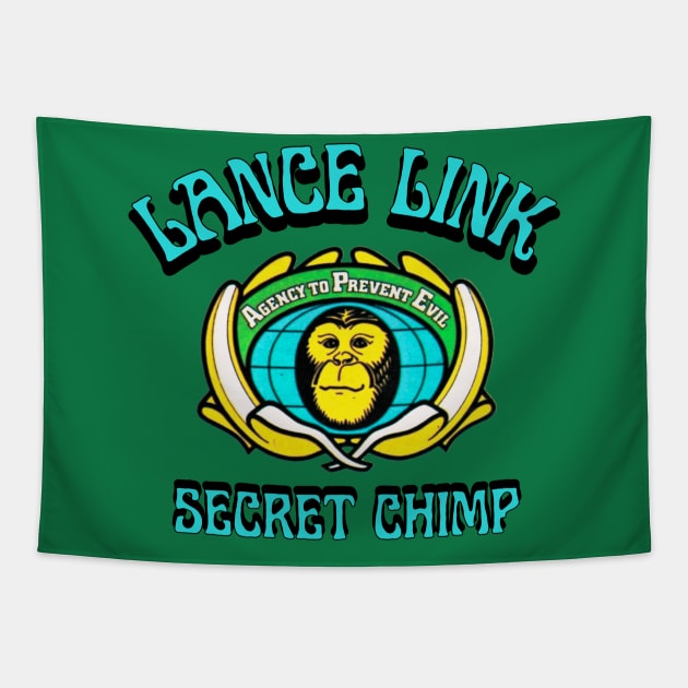 Lance Link Secret Chimp Original Aesthetic Tribute 〶 Tapestry by Terahertz'Cloth