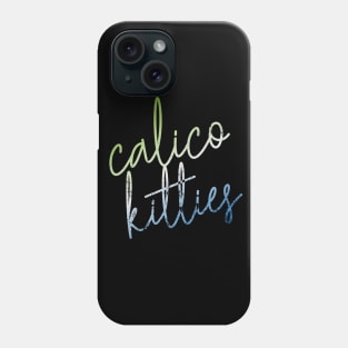 CURSIVE calico kitties Phone Case