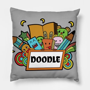 Doodle art Pillow