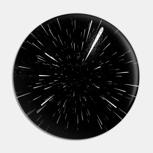 Vector Art Warp Speed Space Design Pin