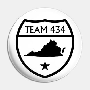 TEAM 434 - PHASE VI FLFC SHIELD - WE RUN THIS! (BLACK) Pin