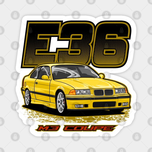 E36 M3 Coupe Magnet by WINdesign