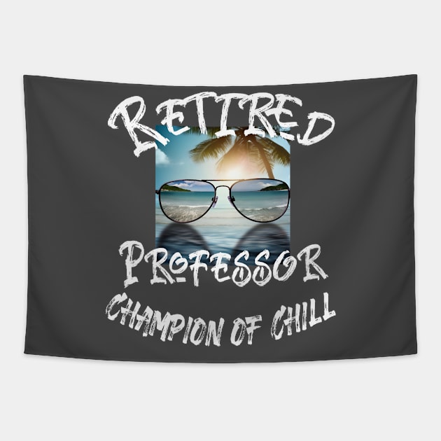 Retirement Shirt Tapestry by Alpha Omega Expression