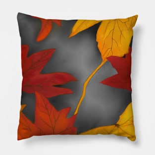 Cozy Fall Leaves Pillow